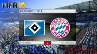 FIFA 16 - Hamburger SV vs. FC Bayern M&uuml;nchen @ Volksparkstadion (Season '16/'17)