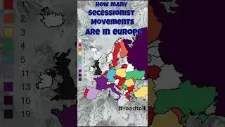 How many separatist movements does European countries have | #mapping #geography #europe #separatism