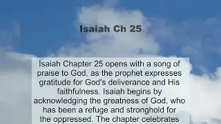 Isaiah Chapter 25 summary and read together
