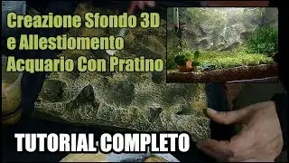 Tutorial Allestimento Acquario con pratino e Sfondo 3D fai da te