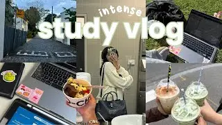 STUDY VLOG 🙇&zwj;♀️📚&nbsp;preparing for exams, cramming assignments & review sessions
