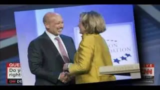 Hillary Clinton meeting with Lloyd Blankfein of Goldman Sachs