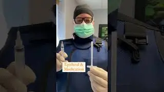 Tools used with an epidural steroid injection