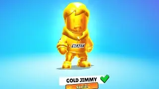 Ich hole mir GOLD JIMMY skin auf 2 Acc in Stumble guys