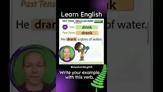 Past Tense of DRINK in English ✅ English Pronunciation of DRANK | Learn English Irregular Verbs