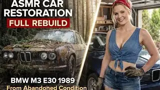 ASMR Car Restoration | Abandoned BMW M3 E30 1989 Rebuilt to Factory New