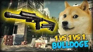 THE BULLDOGE HILARIOUS COMBO (CoD:Ghosts 1v1v1)  w/ Vikkstar and Simon