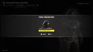 HELLDIVERS 2 RS-100 SANCTIONER Armor Acquired