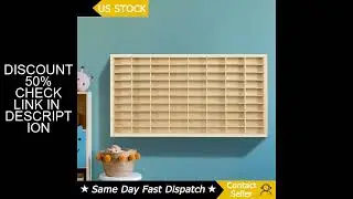 80 Grids for Hot Wheels Diecast Car Matchbox 1/64 Wood Display Shelf Toy Storage