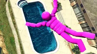Euphoria Dude Epic Ragdolling into Water - GTA 5 (Part 3)