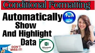 👍🏼||Excel Conditional Formatting||To Highlight Cells🔥|| Using all Functions||PART-1||👍🏼