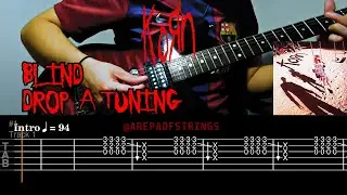 Blind - Korn 6 String Guitar cover with TABS