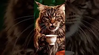 The Arrogant Cat Commands You to Subscribe NOW 😼☕ | Funniest Cat Short Ever!#catshorts #cat
