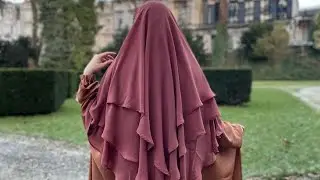 HOW TO CUT AND SEW DOUBLE LAYERS HIJAB