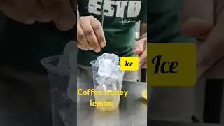 Coffee honey lemon #rayhan #food #coffeecubes #coldcoffee #streetfood #icedlatte #coffeeicecubes