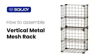 How to assemble Vertical Metal Mesh Rack | BOXJOY