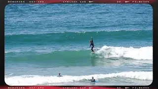 Single Fin Surfing Sunny Combesgate North Devon Summer 2024