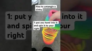 How to untangle a slinky!