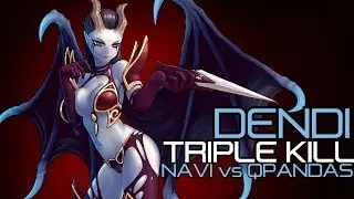 Dendi Queen of Pain Triple Kill vs QPANDAS @ Starladder 8