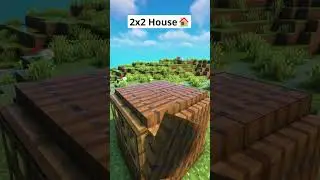 Minecraft 2X2 House🏠 #shorts