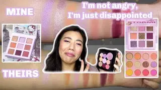 Colourpop x Hello Kitty and Friends Snow Much Fun Eyeshadow Palette | Duping New Palettes SWATCHES