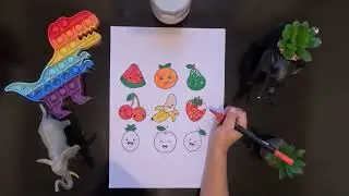 Learn how to colouring the Fruits ! Fruit dance, Mixed fruit @LittleBabyBum @jaysbabyfood