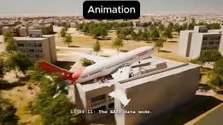 Animation vs. Real Life  - Air India Flight 171 #planecrash