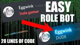 CODE A DISCORD ROLE BOT (2019 EASY!)