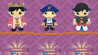 TAG WITH RYAN REVERSE COMMANDER RYAN VS ROYAL RYAN AND PIRATE TSHIRT RYAN EGG SURPRISE GAMEPLAY