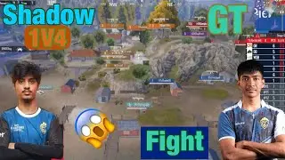 GT fights 🤯 / shadow 1V4 😱 #bgmi #gaming #esports