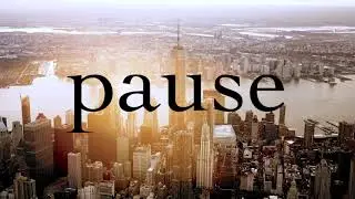 Pause - Video Editing Project (Emerson College - Freshman Year)