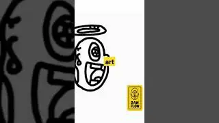 NFT ART - ANIMATION GIF . BLACK AND WHITE DRAW . ARTIST . NFT . DAN FLOW ART