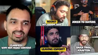 Snax Savage Krafton Watching😂AADI Regret Not Joining Soul💔Joker To Haters🔥Mavi Esports Plan😱Mazy