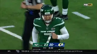 NY Jets Punter 0-16 Season-Winning Tackle