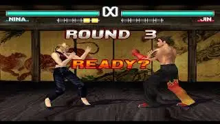 Tekken 3 nina black heels trample jin no shirt