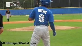Richard Urena - Toronto Blue Jays SS prospect - MiLB ST full RAW video