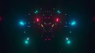 FREE Glowing Neon Particles Overlay 🪞 Mirror Effect 1