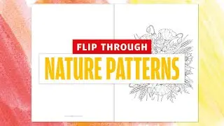 NATURE PATTERNS colouring flip through | Colouring Heaven Collection #76 | Only Human Art