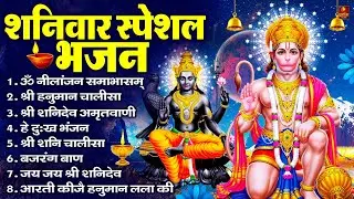 शनिवार स्पेशल भजन : ॐ निलांजन समाभासं, ॐ हं हनुमंते नमो नमः, श्री शनिदेव हनुमान चालीसा व आरती