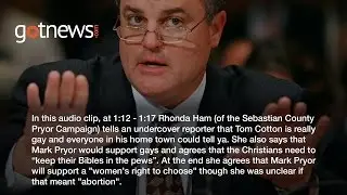 Democratic Senator Mark Pryor Staffer Gay Bashes Republican Tom Cotton