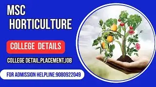 M.Sc Horticulture/Admission Open 