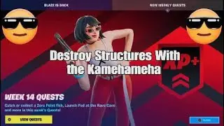 Destroy Structures With the Kamehameha - Fortnite Week 14 Weekly Quest - Challenge Guide and Tips