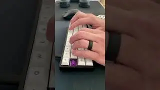 Akko Lavender Tactile Switch | Planck 40% Keyboard | Typing Test
