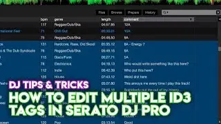 Serato DJ Tips & Tricks: How To Edit Multiple ID3 Tags In Serato DJ Pro