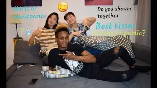 Asking a young couple intimate questions on their relationship