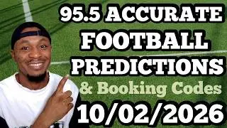 FOOTBALL BETTING TIPS & PREDICTIONS TODAY 10/02/2026 | SAFE PICKS FOR TUESDAY #footballpredictions