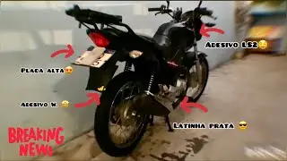 COLOQUEI PLACA ALTA E LATINHA DE ESCAPE PRATA NA START 160 🚀🔥