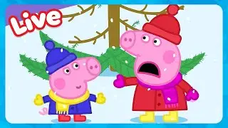 🔴 LIVE! CHRISTMAS With George Pig 🎅🏻 Winter Holiday Fun 🎄 Peppa Pig FULL EPISODES | Kids Cartoons
