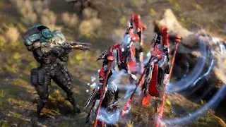Grineer Gets Bullied By Three Sentients In Warframe