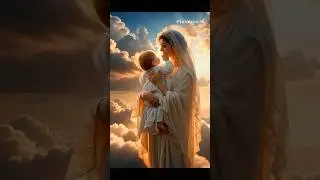 The purest love❤️#MadonnaAndChild#InfantJesus#YouTubeShorts#MotherMary#JesusChrist#Christianity#art